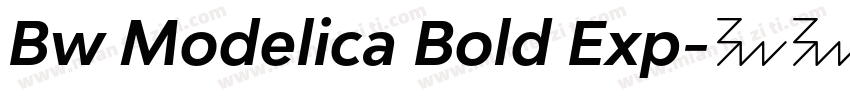 Bw Modelica Bold Exp字体转换
